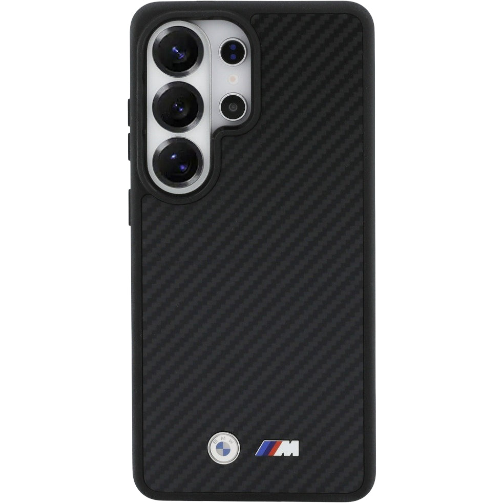 Aramid Handyhülle für Galaxy S26 Ultra, BMW M Kevlar Logo, Schwarz mit Kevlar