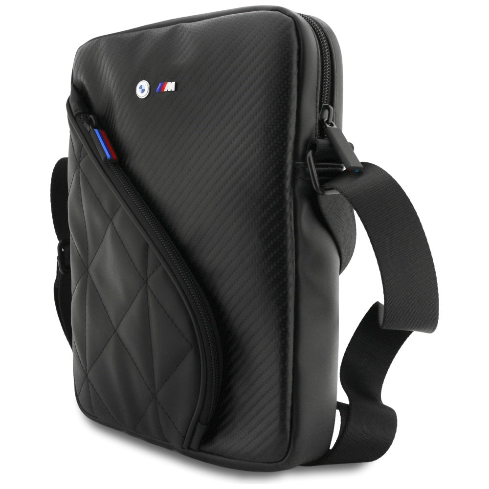 Tasche BMW Carbon Pockets and Metal Logo für Geräte bis 10", Schwarz
