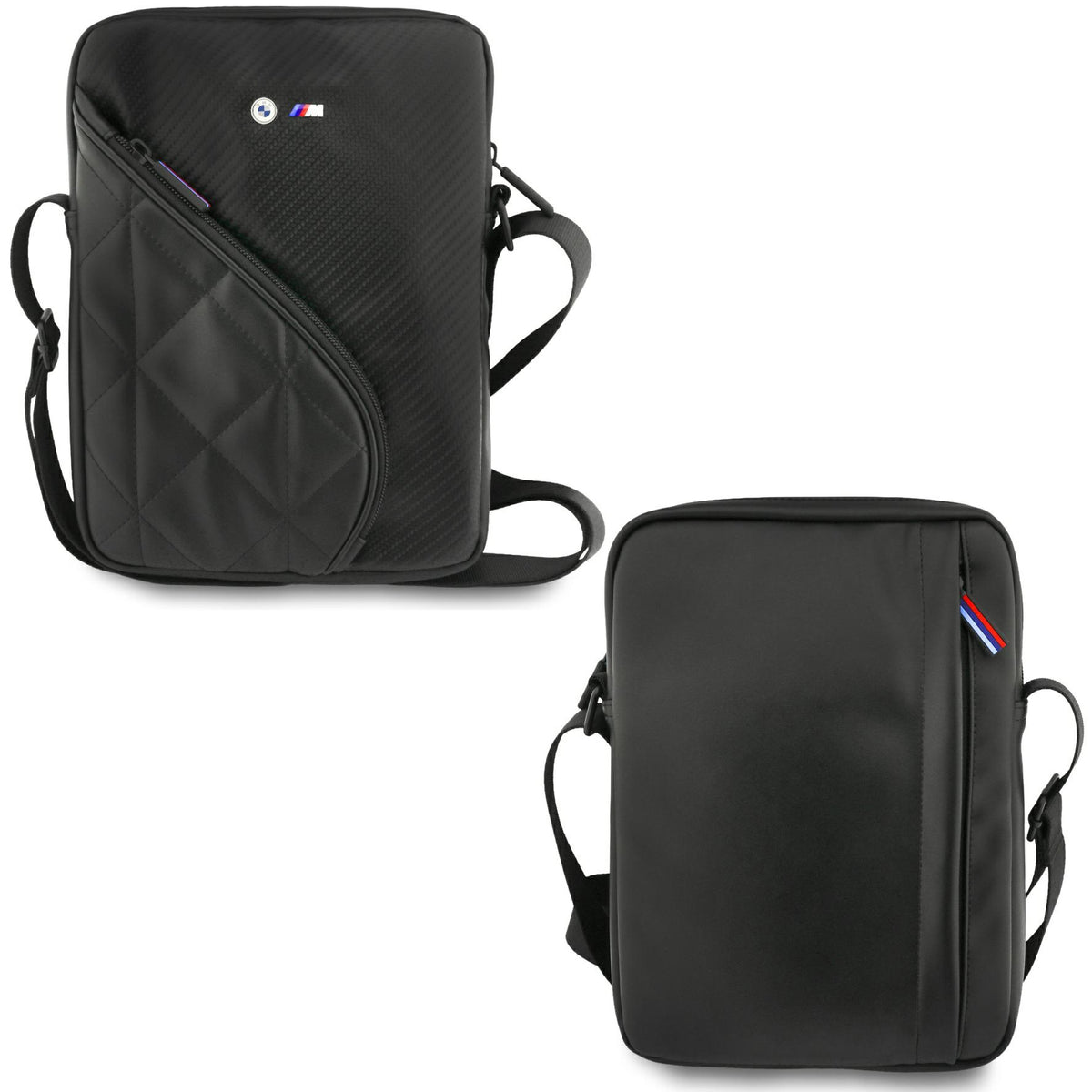 Tasche BMW Carbon Pockets and Metal Logo für Geräte bis 10", Schwarz