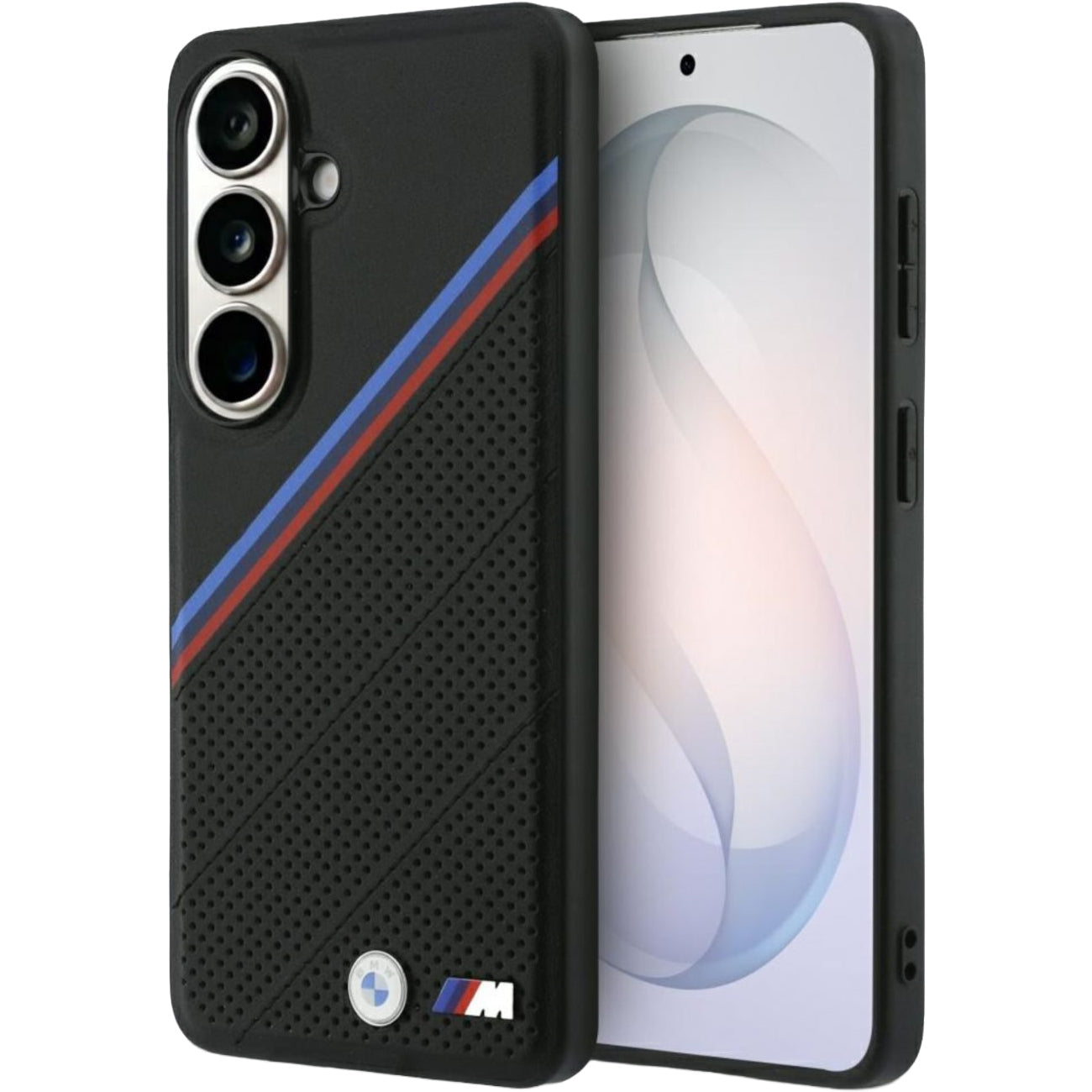 Handyhülle für Galaxy S26, BMW M Tricolor Metal Logo mit MagSafe, Schwarz
