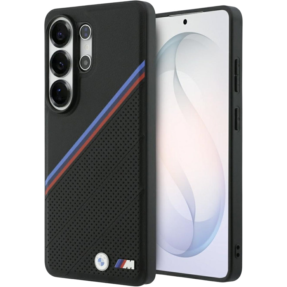 Handyhülle für Galaxy S26 Ultra, BMW M Tricolor Metal Logo mit MagSafe, Schwarz