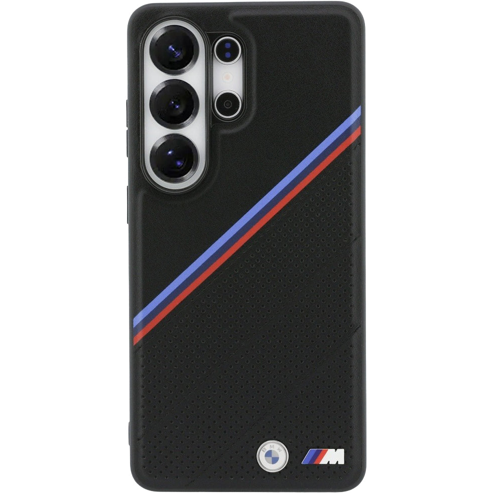 Handyhülle für Galaxy S26 Ultra, BMW M Tricolor Metal Logo mit MagSafe, Schwarz