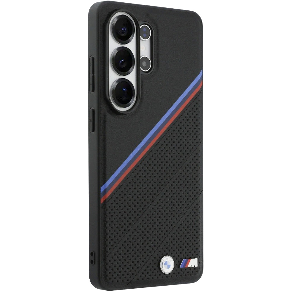 Handyhülle für Galaxy S26 Ultra, BMW M Tricolor Metal Logo mit MagSafe, Schwarz