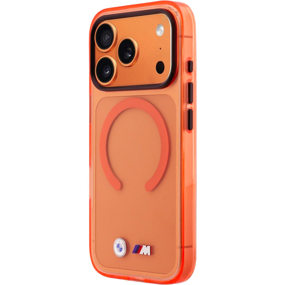 Handyhülle für iPhone 17 Pro, BMW IML Print mit MagSafe, Orange