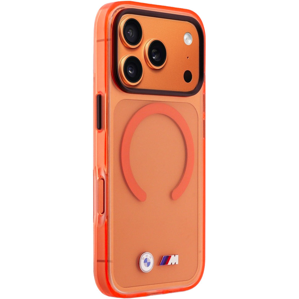 Handyhülle für iPhone 17 Pro, BMW IML Print mit MagSafe, Orange