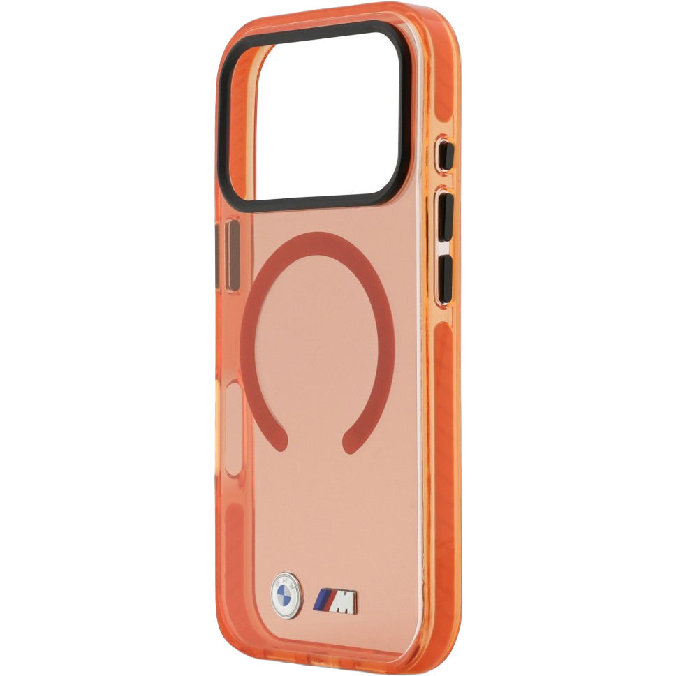 Handyhülle für iPhone 17 Pro, BMW IML Print Shockproof mit MagSafe, Orange