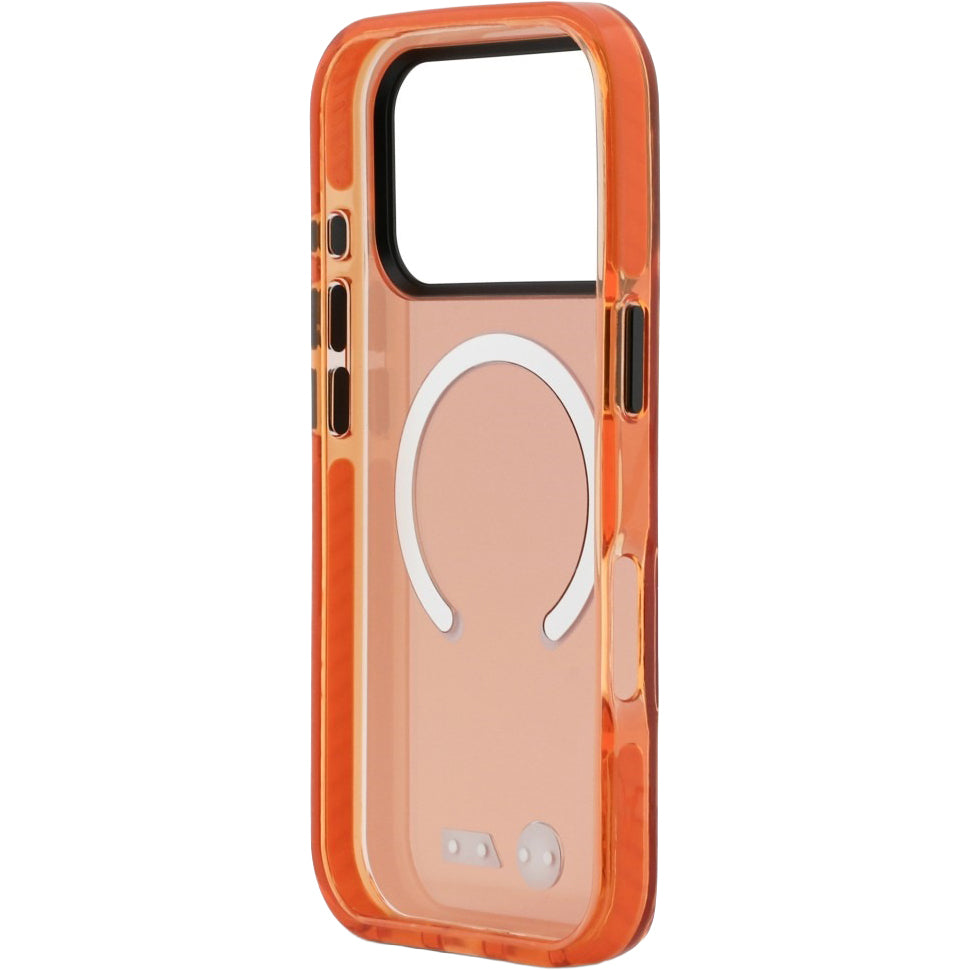 Handyhülle für iPhone 17 Pro, BMW IML Print Shockproof mit MagSafe, Orange