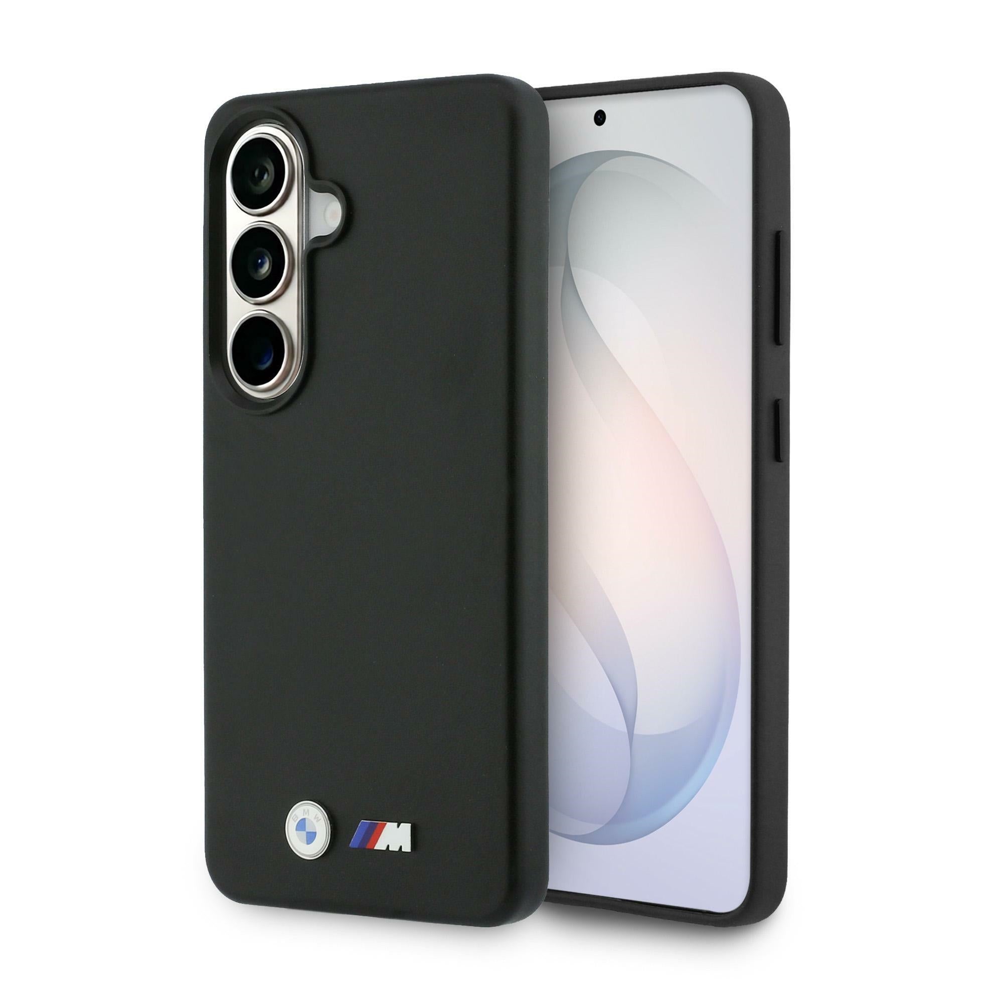 Handyhülle für Galaxy S26 Plus, BMW Hardcase Leather mit MagSafe, Schwarz
