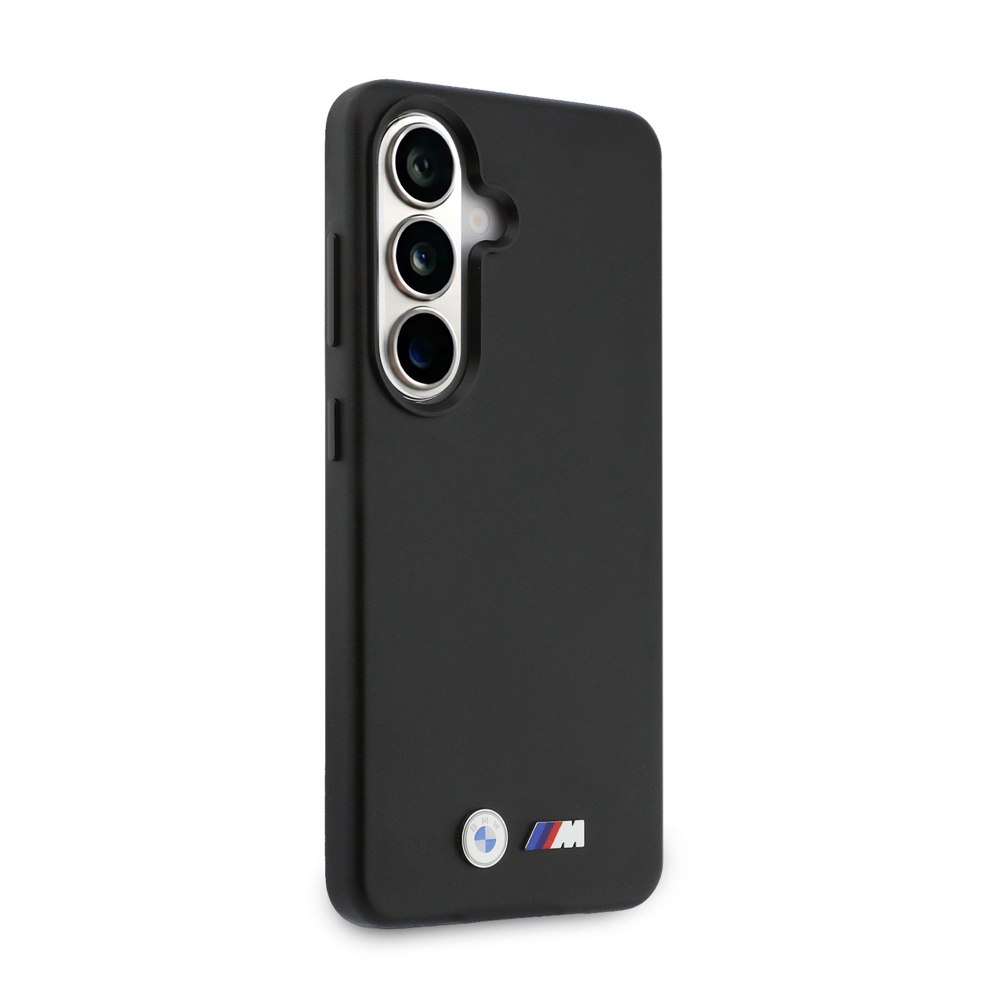 Handyhülle für Galaxy S26 Plus, BMW Hardcase Leather mit MagSafe, Schwarz