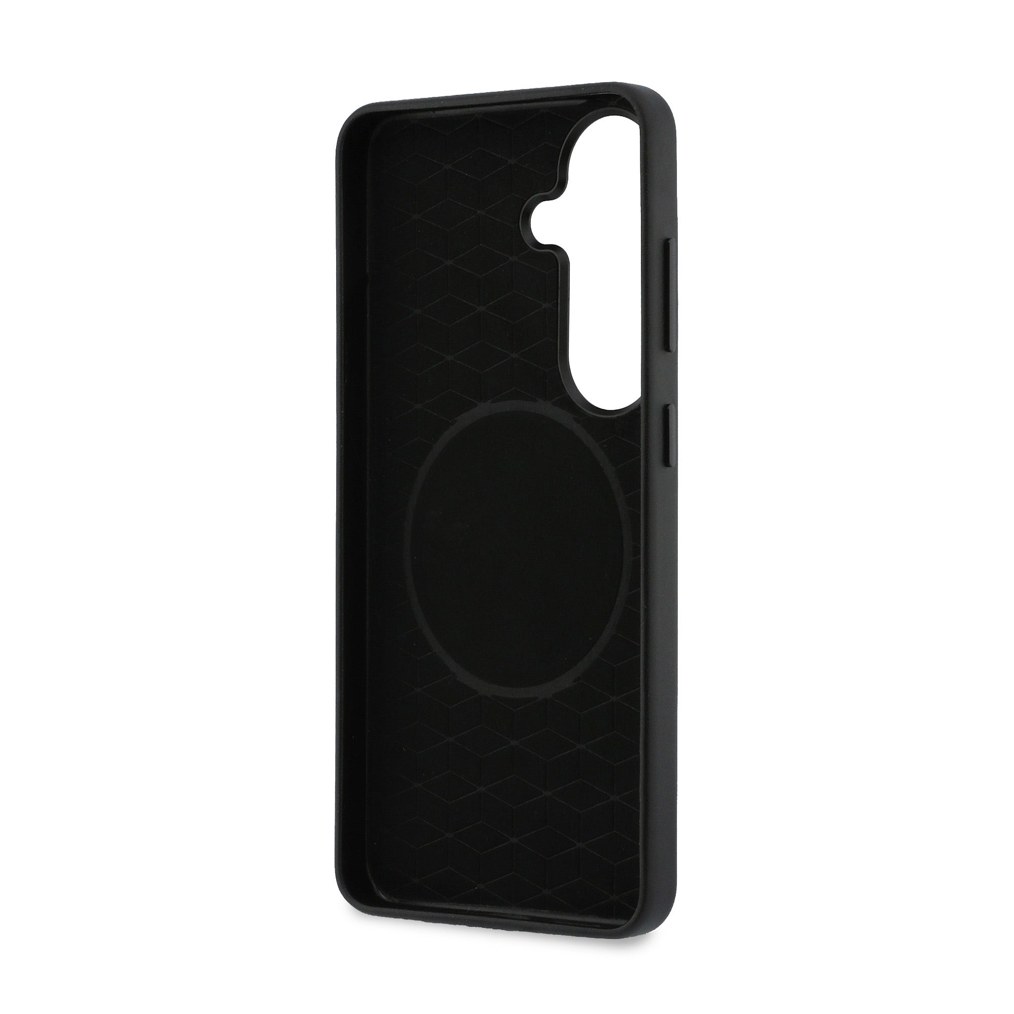 Handyhülle für Galaxy S26 Plus, BMW Hardcase Leather mit MagSafe, Schwarz