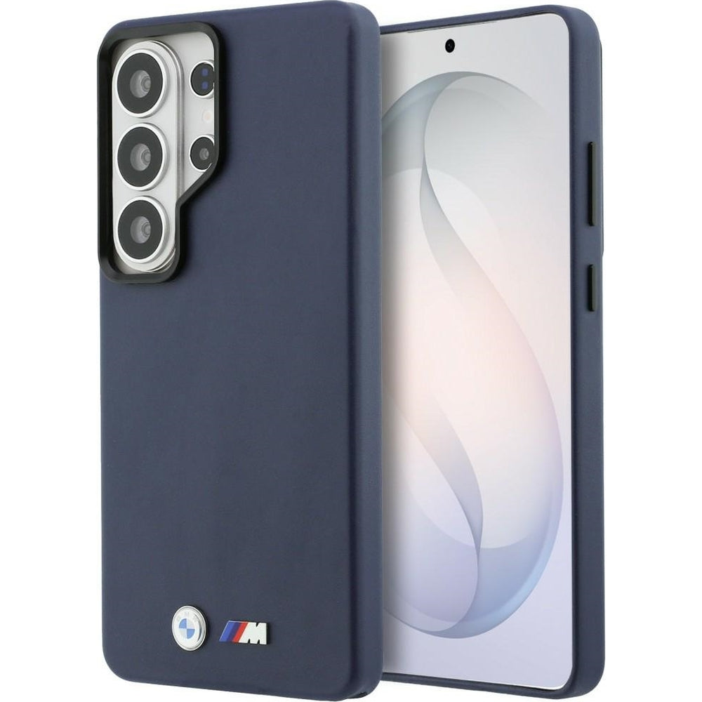 Handyhülle für Galaxy S26 Ultra, BMW Hardcase Leather mit MagSafe, Dunkelblau