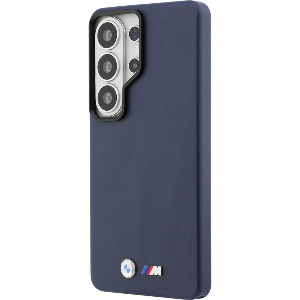 Handyhülle für Galaxy S26 Ultra, BMW Hardcase Leather mit MagSafe, Dunkelblau