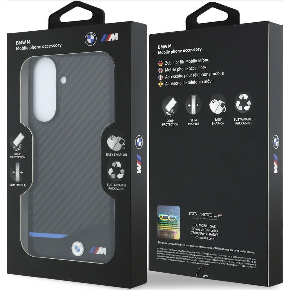 Handyhülle für Galaxy A37 5G, BMW M Carbon Leather, Schwarz