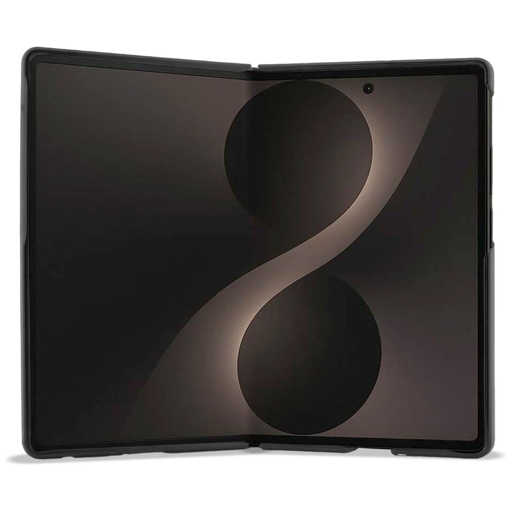 Handyhülle für Galaxy Z Fold8, BMW M Leather Perforated Tricolor Stripe Metal Logos mit MagSafe, Schwarz (5/7)