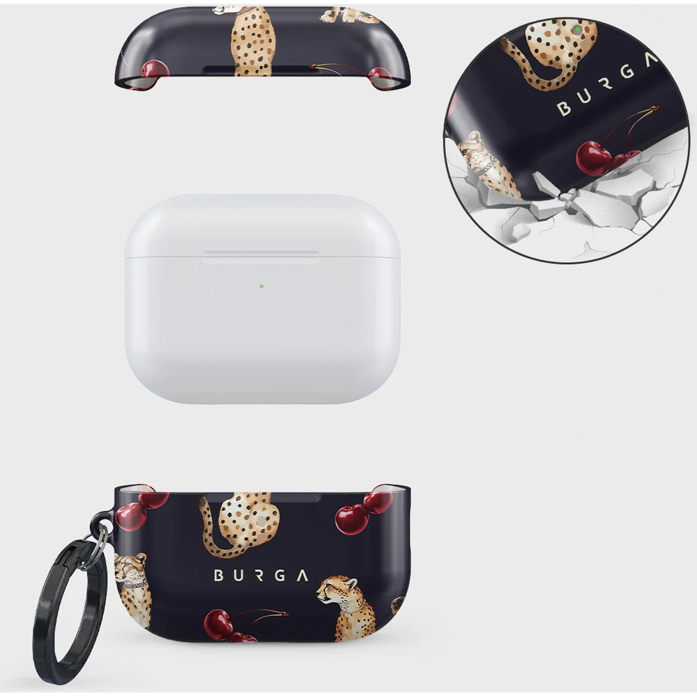 Schutzhülle für AirPods Pro 3, Burga Cougar , Dunkelblau mit Muster