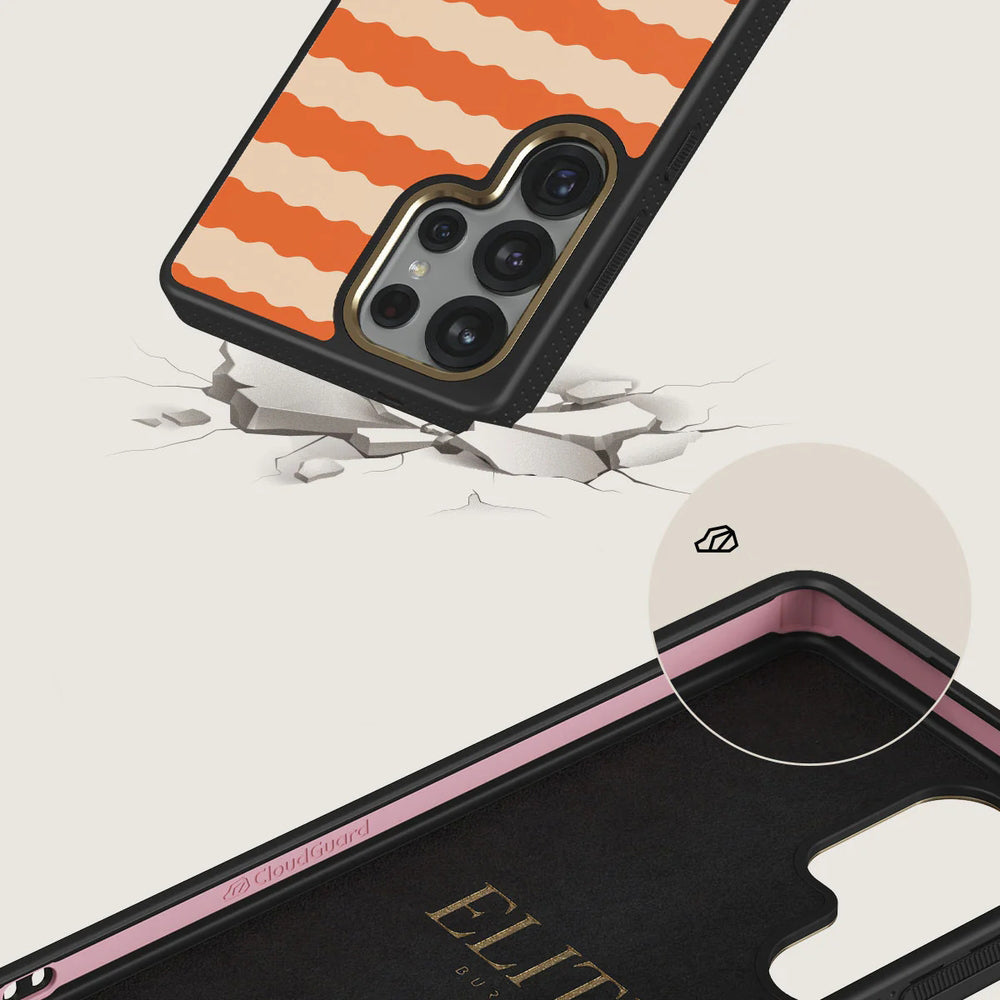 Handyhülle für Galaxy S25 Ultra, Burga Elite Dark MagSafe, Papaya Gold