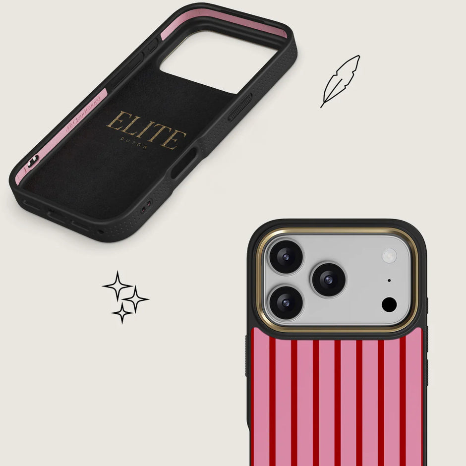 Handyhülle für iPhone 17 Pro, Burga Elite Dark MagSafe, Favorite Bikini Gold