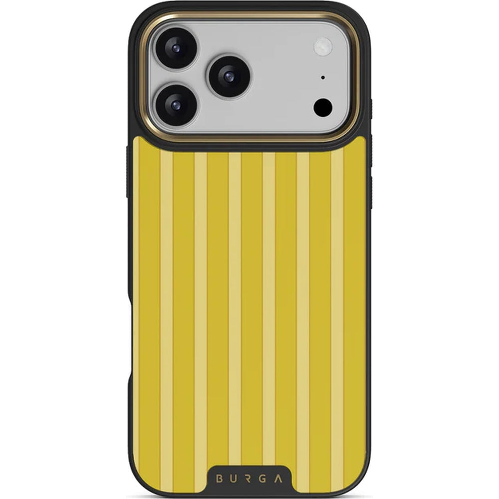 Handyhülle für iPhone 17 Pro Max, Burga Elite Dark MagSafe, Sunbreak Gold