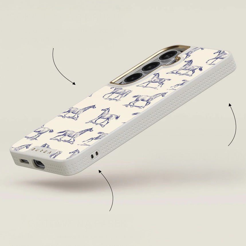 Handyhülle für Galaxy S26, Burga Elite Light MagSafe, Derby Race Gold