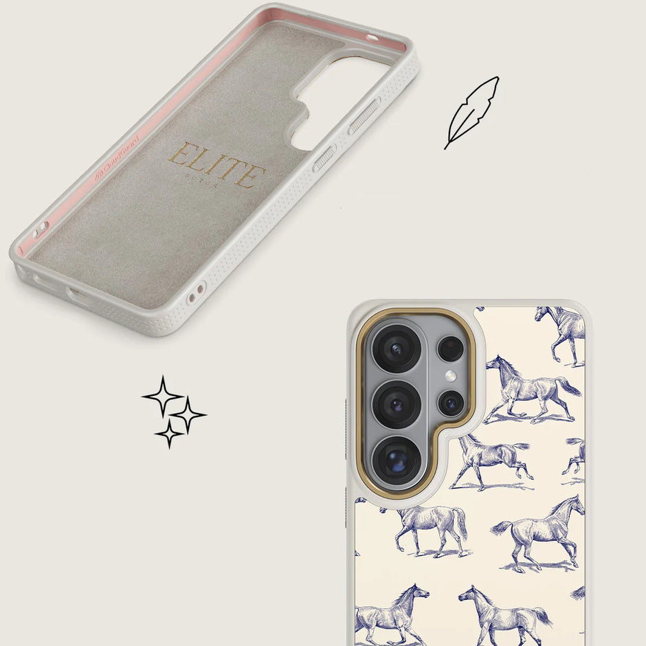 Handyhülle für Galaxy S26 Ultra, Burga Elite Light MagSafe, Derby Race Gold