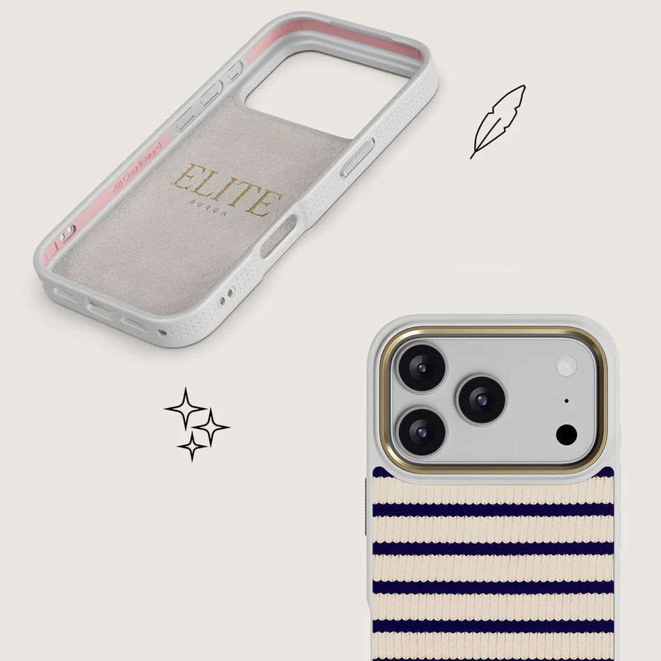 Handyhülle für iPhone 17 Pro, Burga Elite Light MagSafe, Old Money Gold