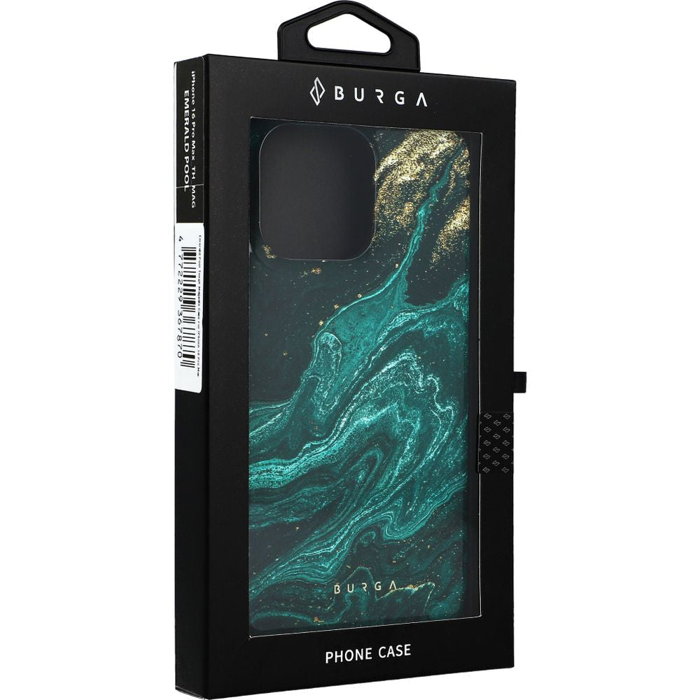 Handyhülle für iPhone 16 Pro Max, Burga Emerald Pool Tough Magnetic, Mehrfarbig marine