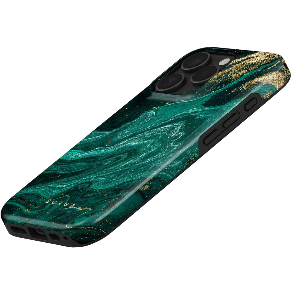 Handyhülle für iPhone 16 Pro Max, Burga Emerald Pool Tough Magnetic, Mehrfarbig marine