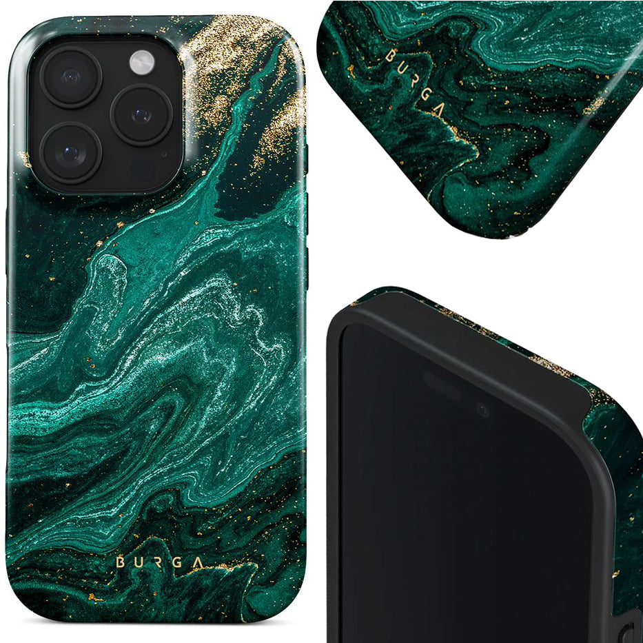 Handyhülle für iPhone 16 Pro Max, Burga Emerald Pool Tough Magnetic, Mehrfarbig marine