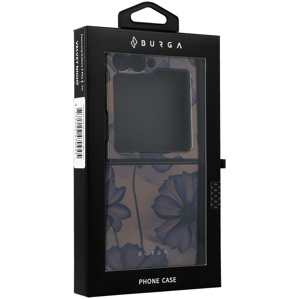 Handyhülle für Galaxy Z Flip7 FE / Z Flip6, Burga Velvet Night Tough, Braun und Marineblau
