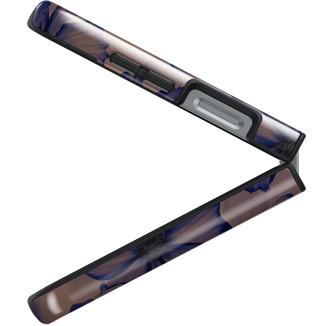 Handyhülle für Galaxy Z Flip7 FE / Z Flip6, Burga Velvet Night Tough, Braun und Marineblau