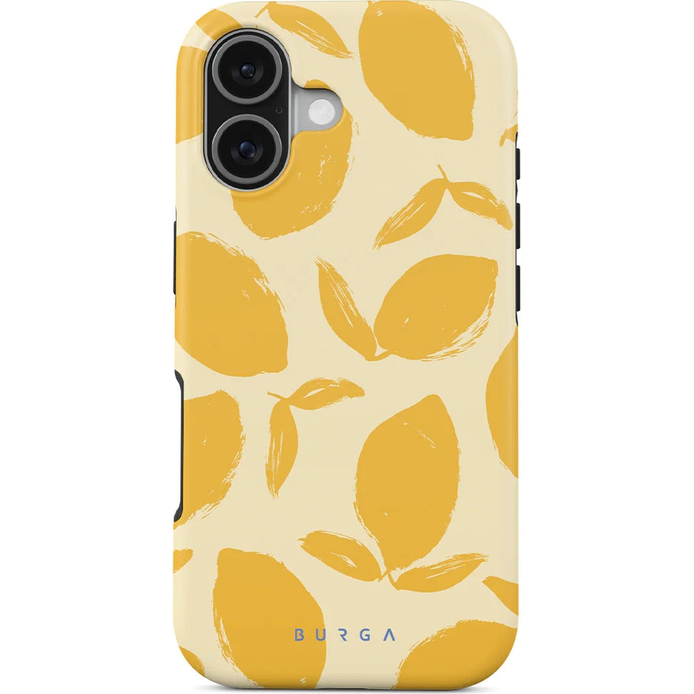Handyhülle für iPhone 17, Burga Lemon Tart Tough Magnetic, Gelb mit Zitronenmuster