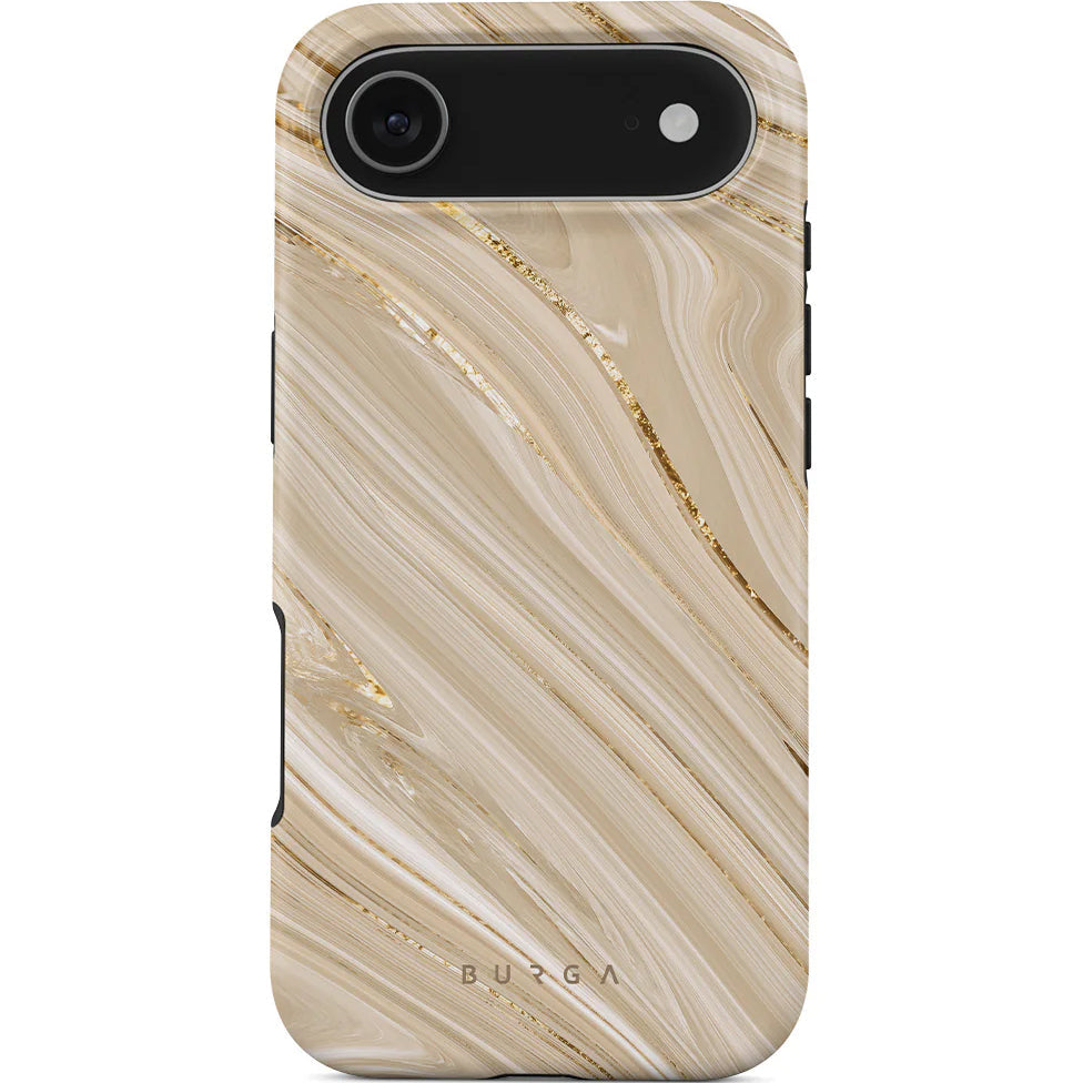 Handyhülle für iPhone Air, Burga Full Glam Tough Magnetic, Beige gemustert