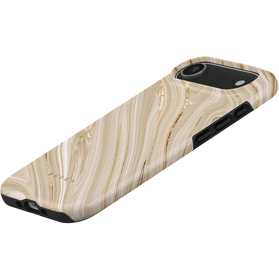 Handyhülle für iPhone Air, Burga Full Glam Tough Magnetic, Beige gemustert