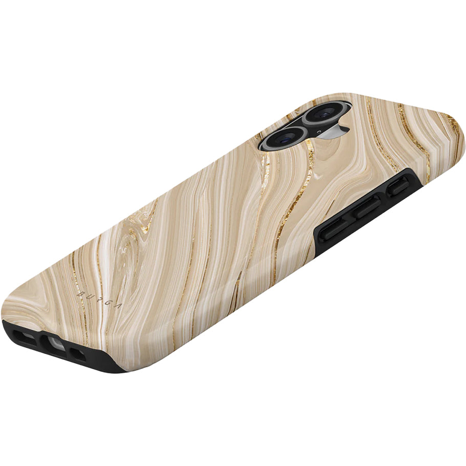 Handyhülle für iPhone 17, Burga Full Glam Tough Magnetic, Beige gemustert