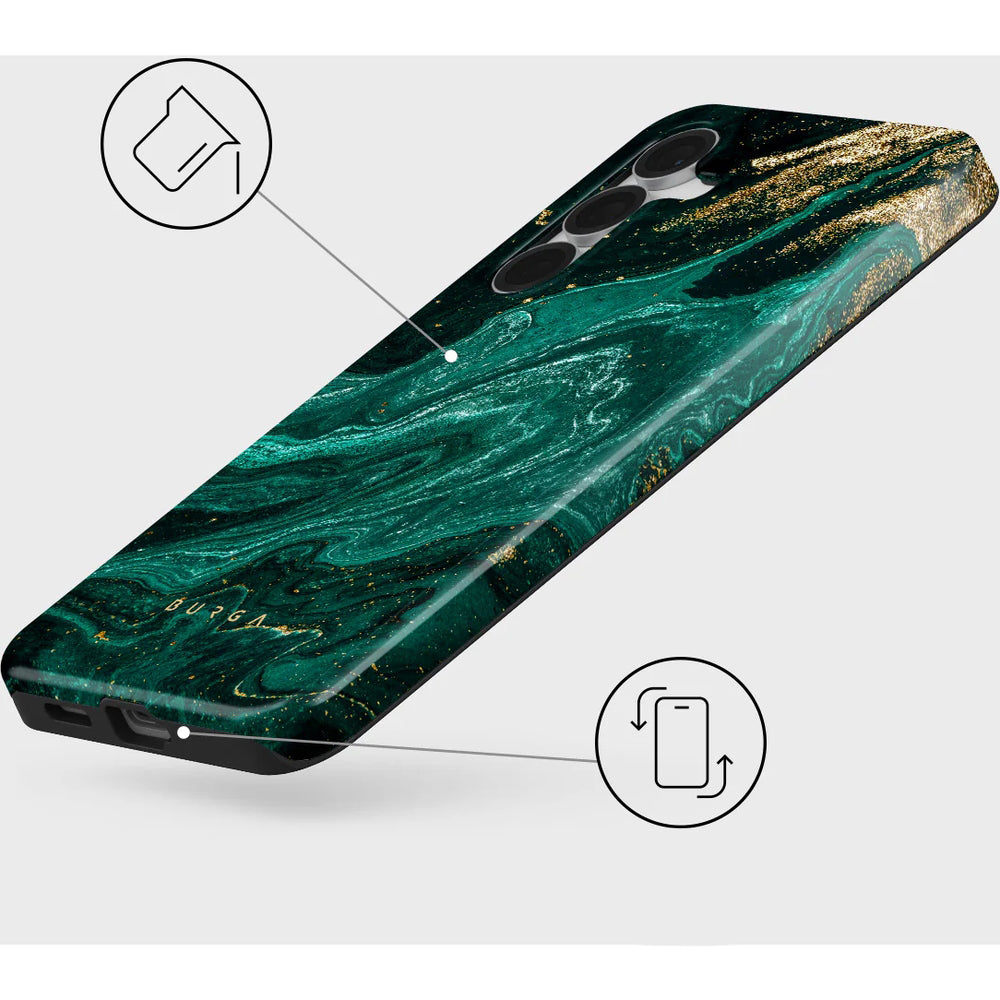 Handyhülle für Galaxy S25 FE, Burga Tough, Emerald Pool