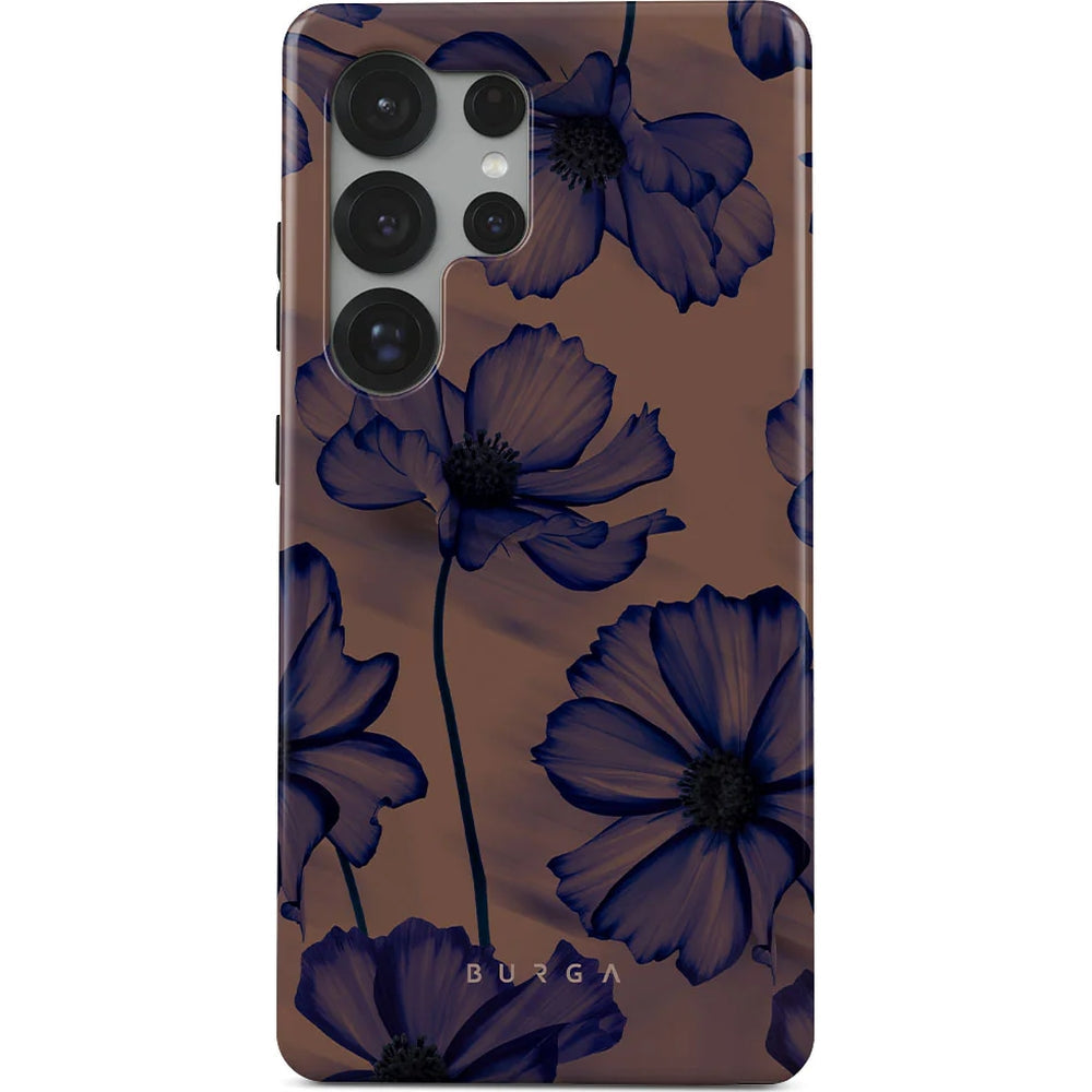Handyhülle für Galaxy S25 Ultra, Burga Velvet Night Tough, Braun und marineblau