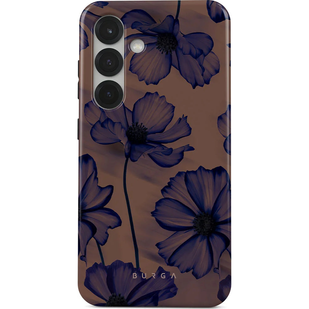Handyhülle für Galaxy S25, Burga Velvet Night Tough, Braun und marineb