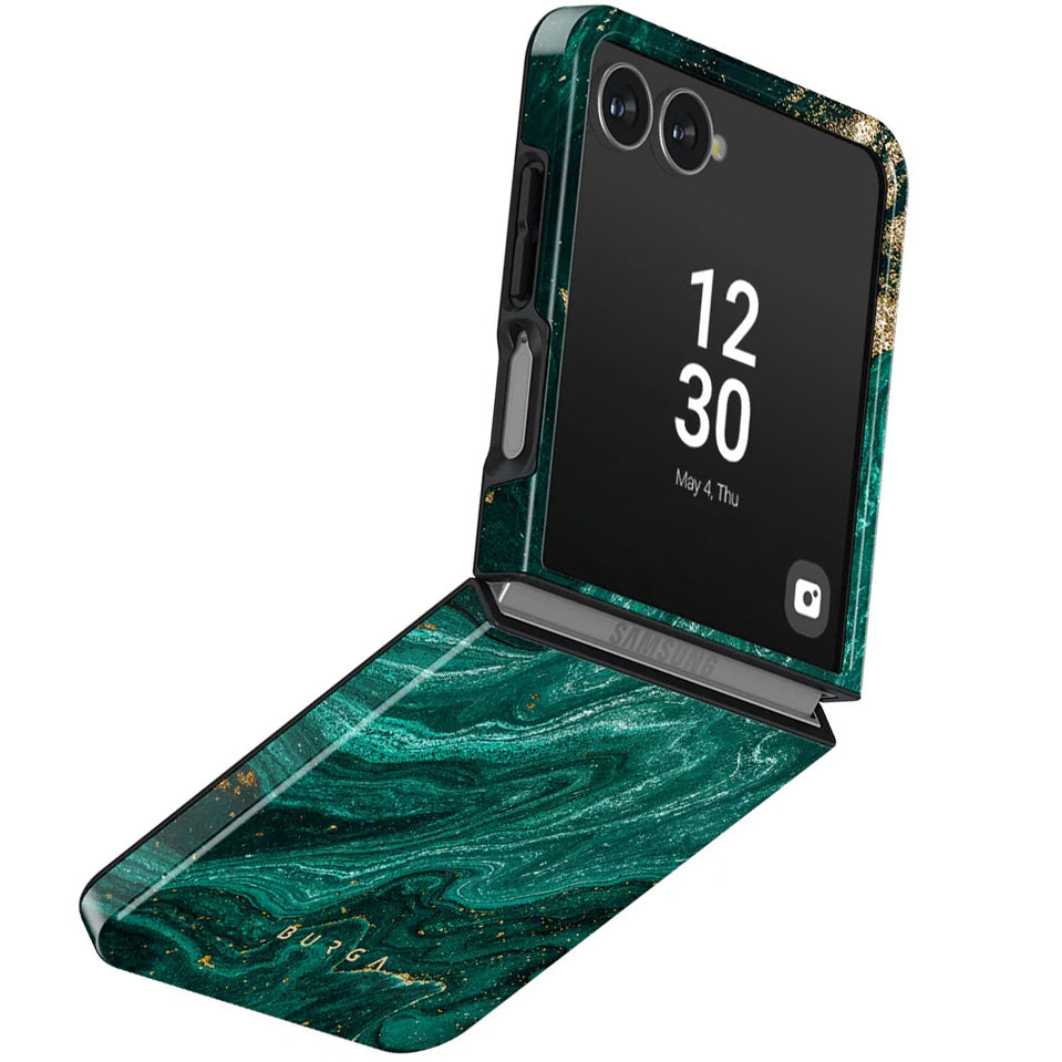 Handyhülle für Galaxy Z Flip7, Burga Tough, Emerald Pool