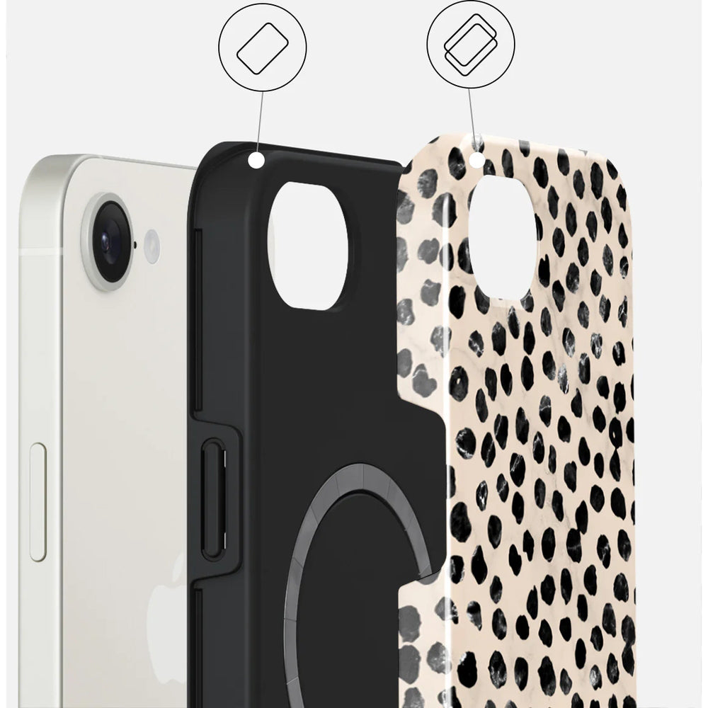 Handyhülle für iPhone 17e, Burga Tough Magnetic, Almond Latte