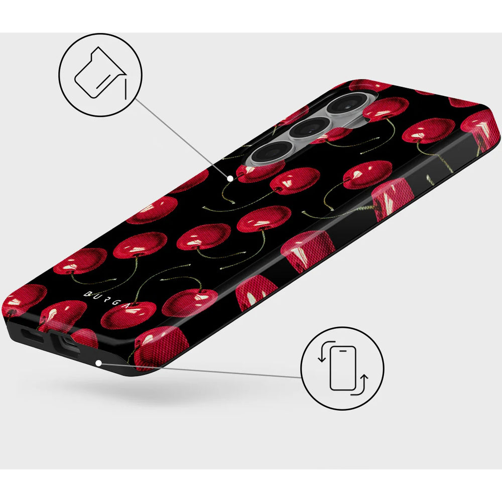 Handyhülle für Galaxy S26 Plus, Burga Tough Magnetic, Cherrybomb