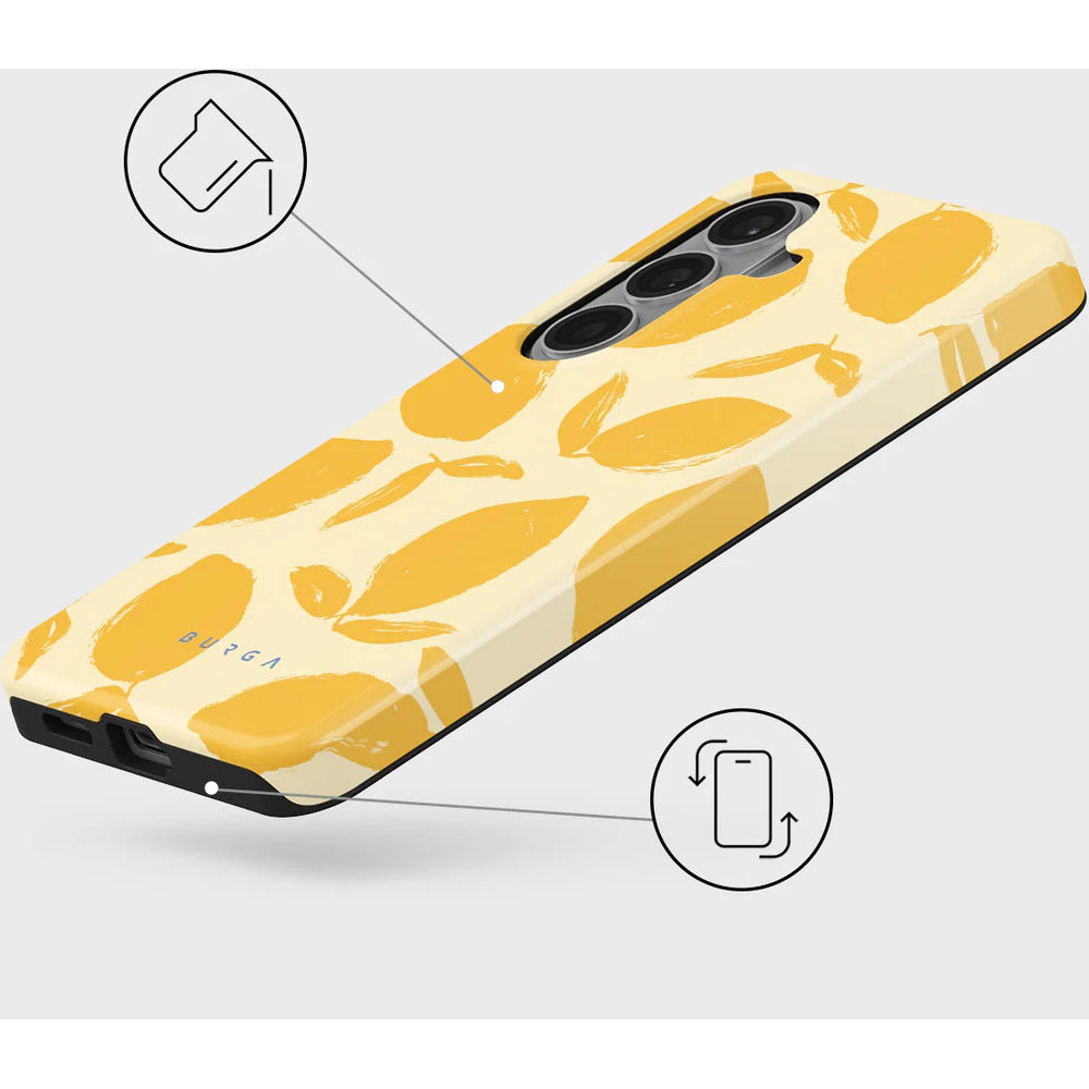 Handyhülle für Galaxy S26 Plus, Burga Tough Magnetic, Lemon Tart