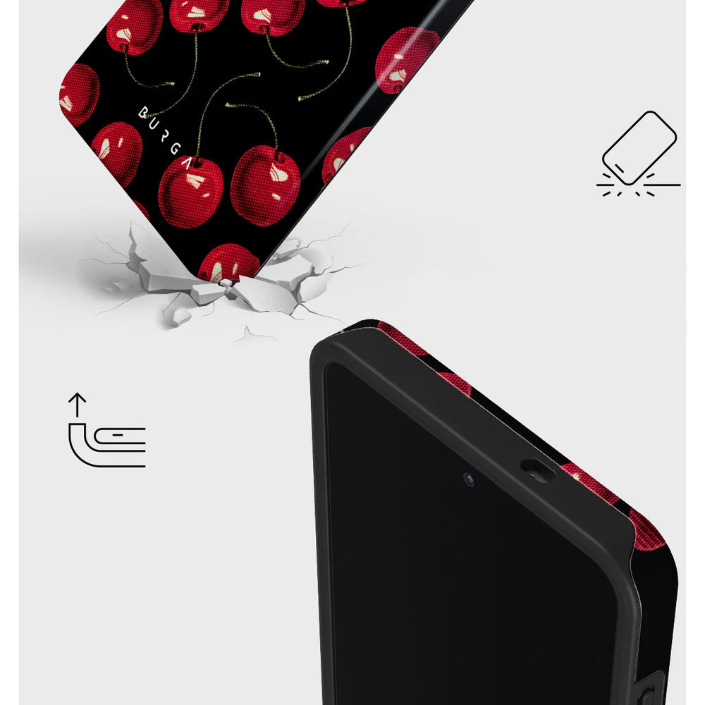 Handyhülle für Galaxy S26 Ultra, Burga Tough Magnetic, Cherrybomb