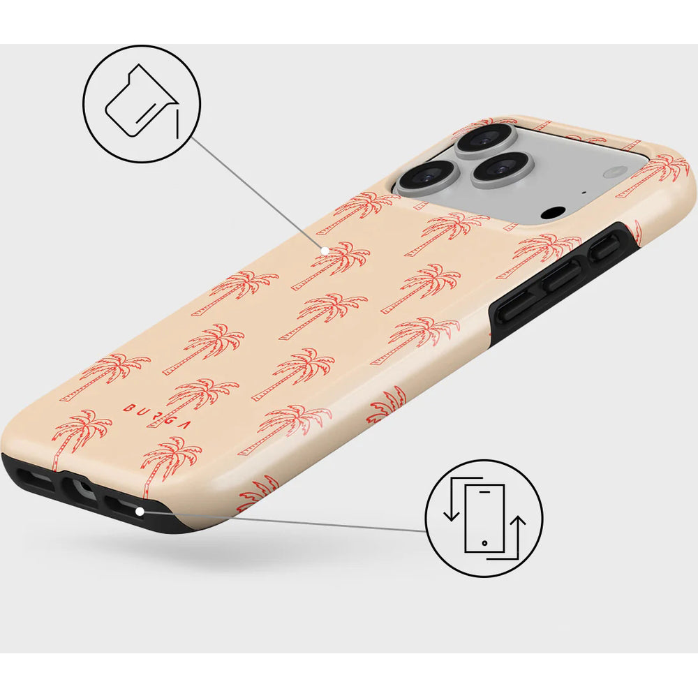 Handyhülle für iPhone 17 Pro Max, Burga Tough Magnetic, Happy Hour