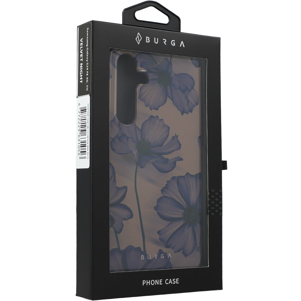 Handyhülle für Galaxy S24 FE, Burga Velvet Night Tough, Braun und Marineblau