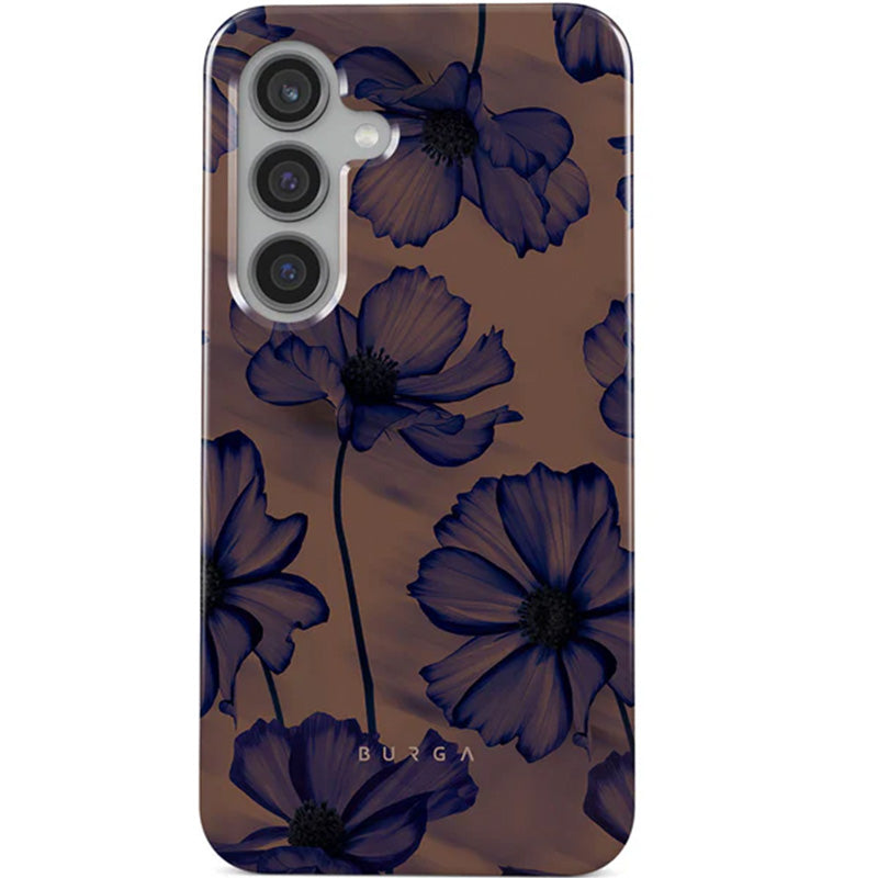 Handyhülle für Galaxy S24 FE, Burga Velvet Night Tough, Braun und Marineblau