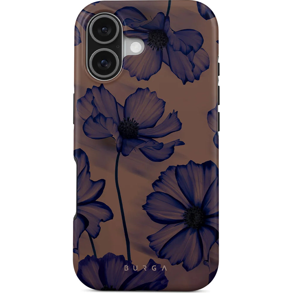 Handyhülle für iPhone 17, Burga Velvet Night Tough Magnetic, Braun und marineblau