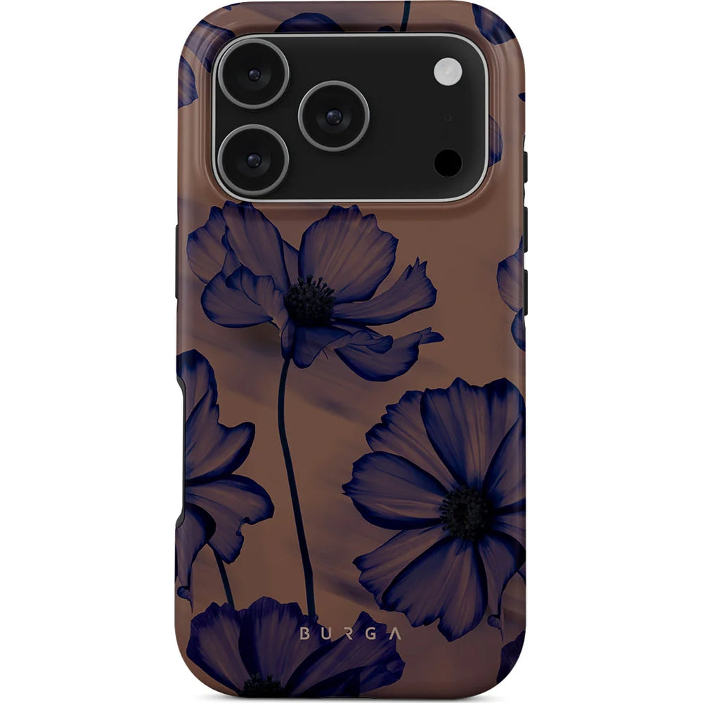 Handyhülle für iPhone 17 Pro, Burga Velvet Night Tough Magnetic, Braun und marineblau