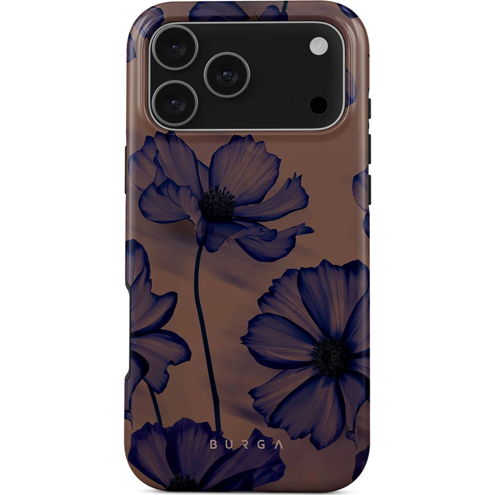 Handyhülle für iPhone 17 Pro Max, Burga Velvet Night Tough Magnetic, Braun und marineblau