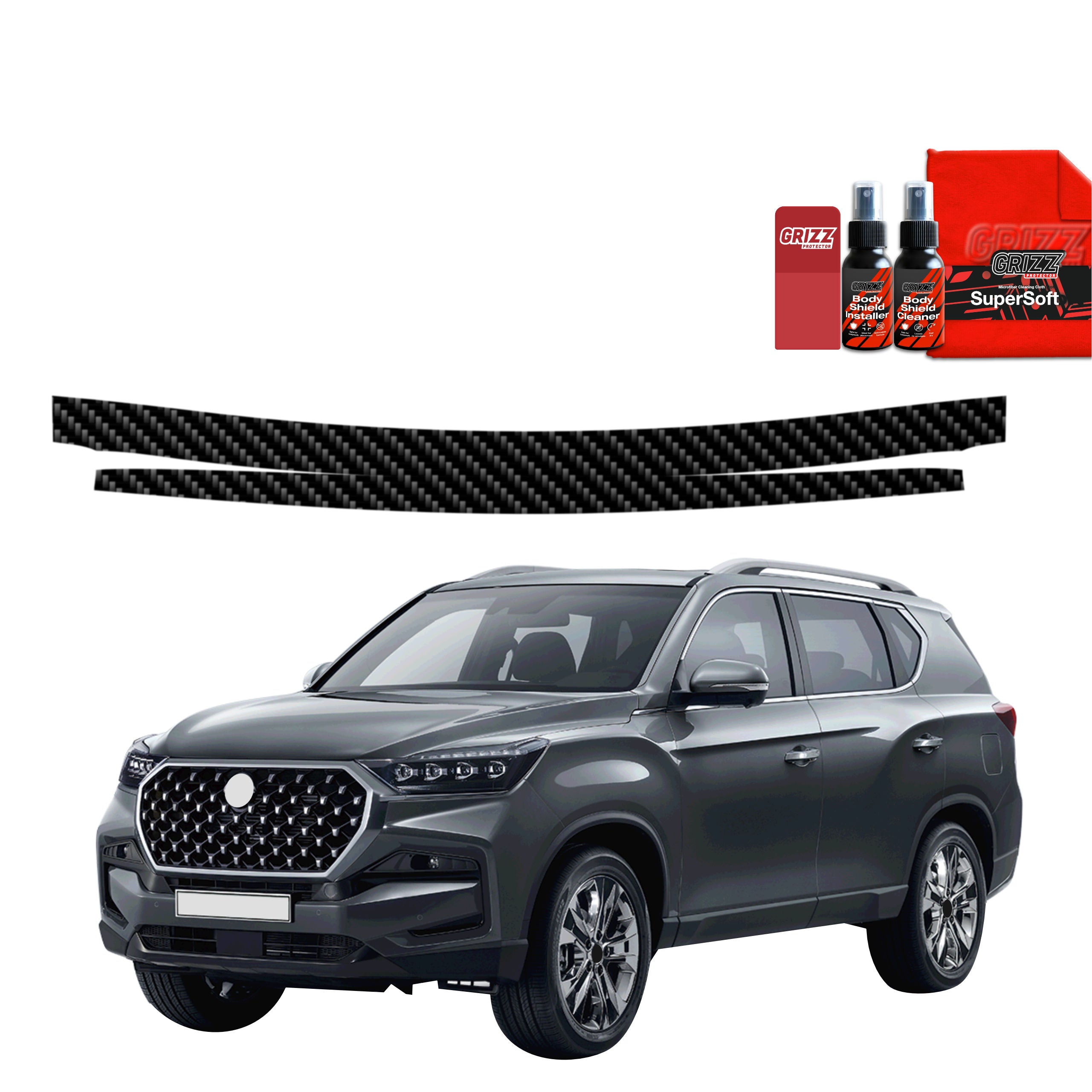 Kohlenstoff Schutzfolie Grizz Protector für Ladekante - SsangYong Rexton (2023-2026)