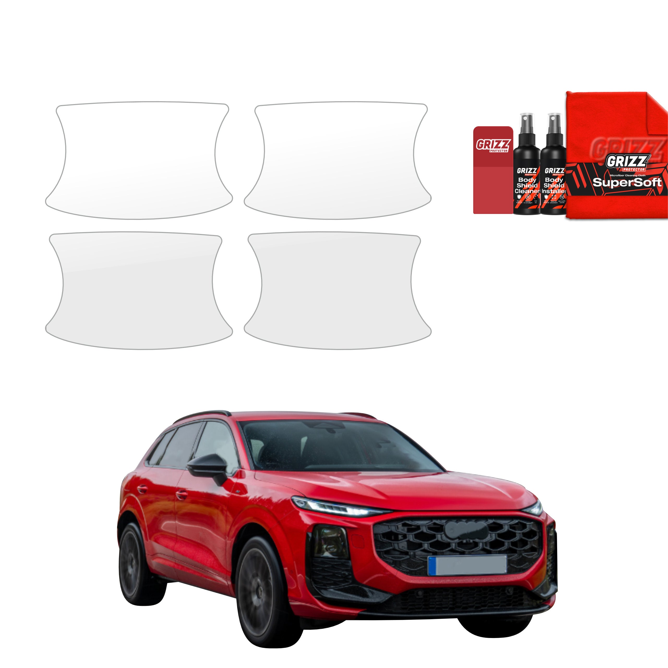4in1 Schutzfolie Grizz Protector für Türgriffmulden - Audi Q3 (2025-2026)